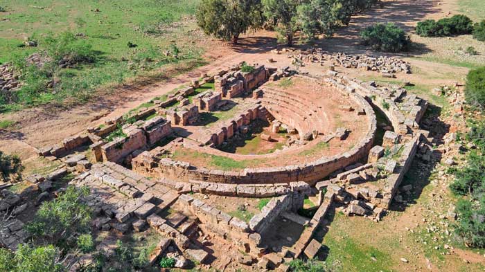 Ptolemais: 'The Odeon' theatre 