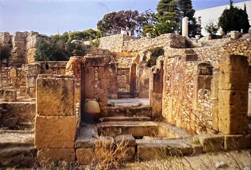 These are the streets of the town as it was in 146BC, where the Roman army fought, house by house, slaughtering   everyone in their way