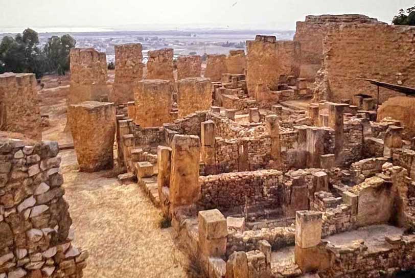 These are the streets of the town as it was in 146BC, where the Roman army fought, house by house, slaughtering   everyone in their way