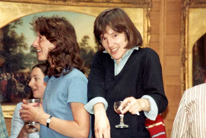 Jan Scrivener (right) with Charlotte Harding (left)