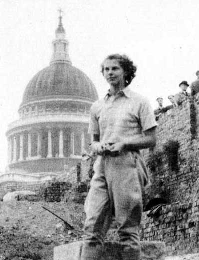Audrey Baines Trowel Blazer in the City of London