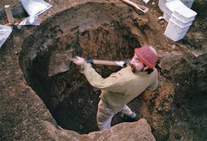 Jim Heathcote is digging out a rather neat cess pit