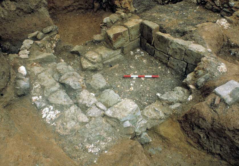 View of the 81-7 Gresham Street mikveh discovered in 1986 (looking north-east) Photo by permission: MOLA ©MOLA  Photographer Maggie Cox